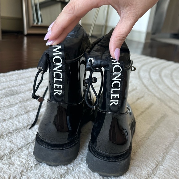 Moncler Patent Rain Boots - Picture 1 of 4